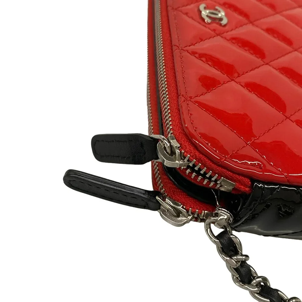 Chanel Matelasse Other Style Wallet Red Black